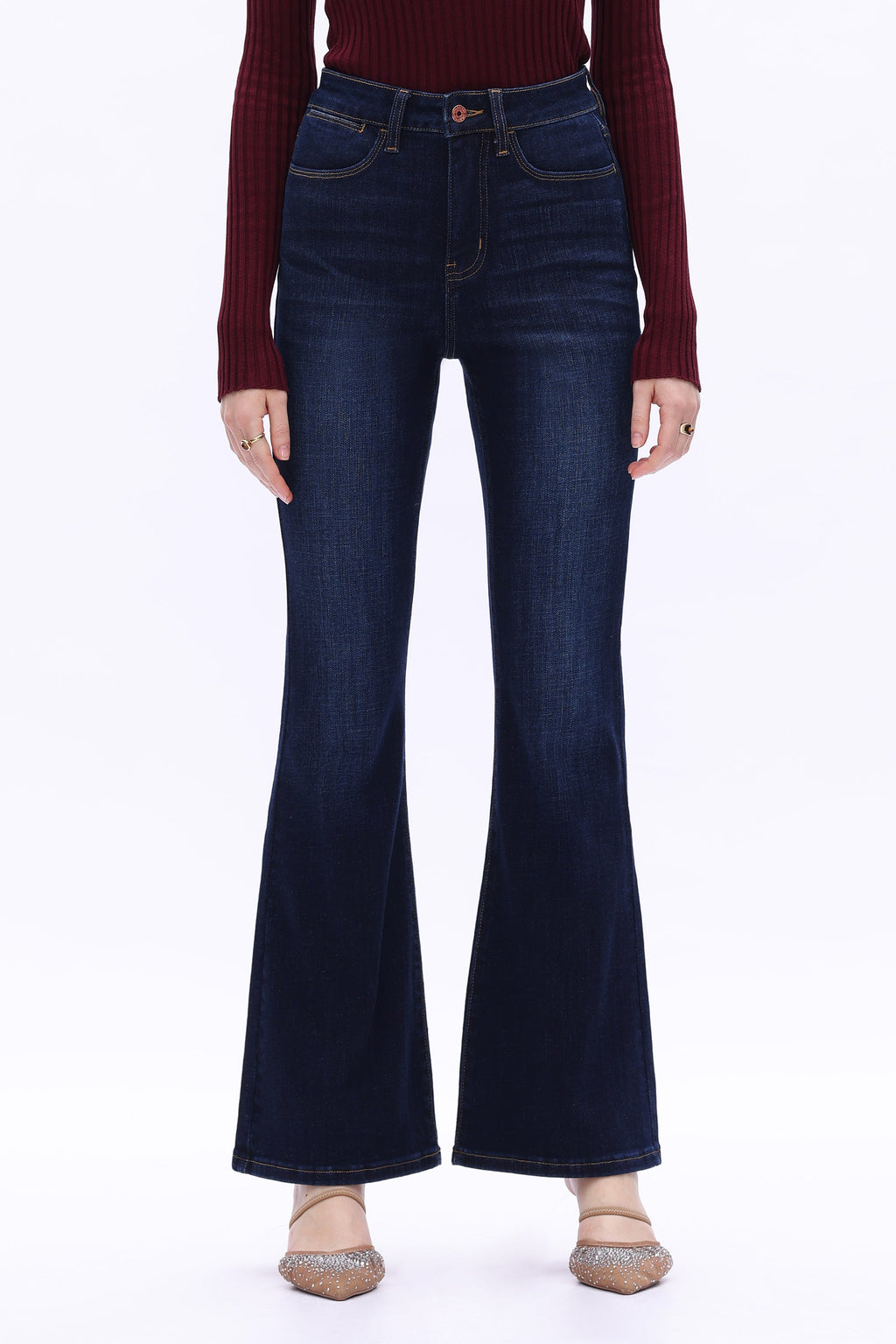 High Rise Flare Denim Jeans