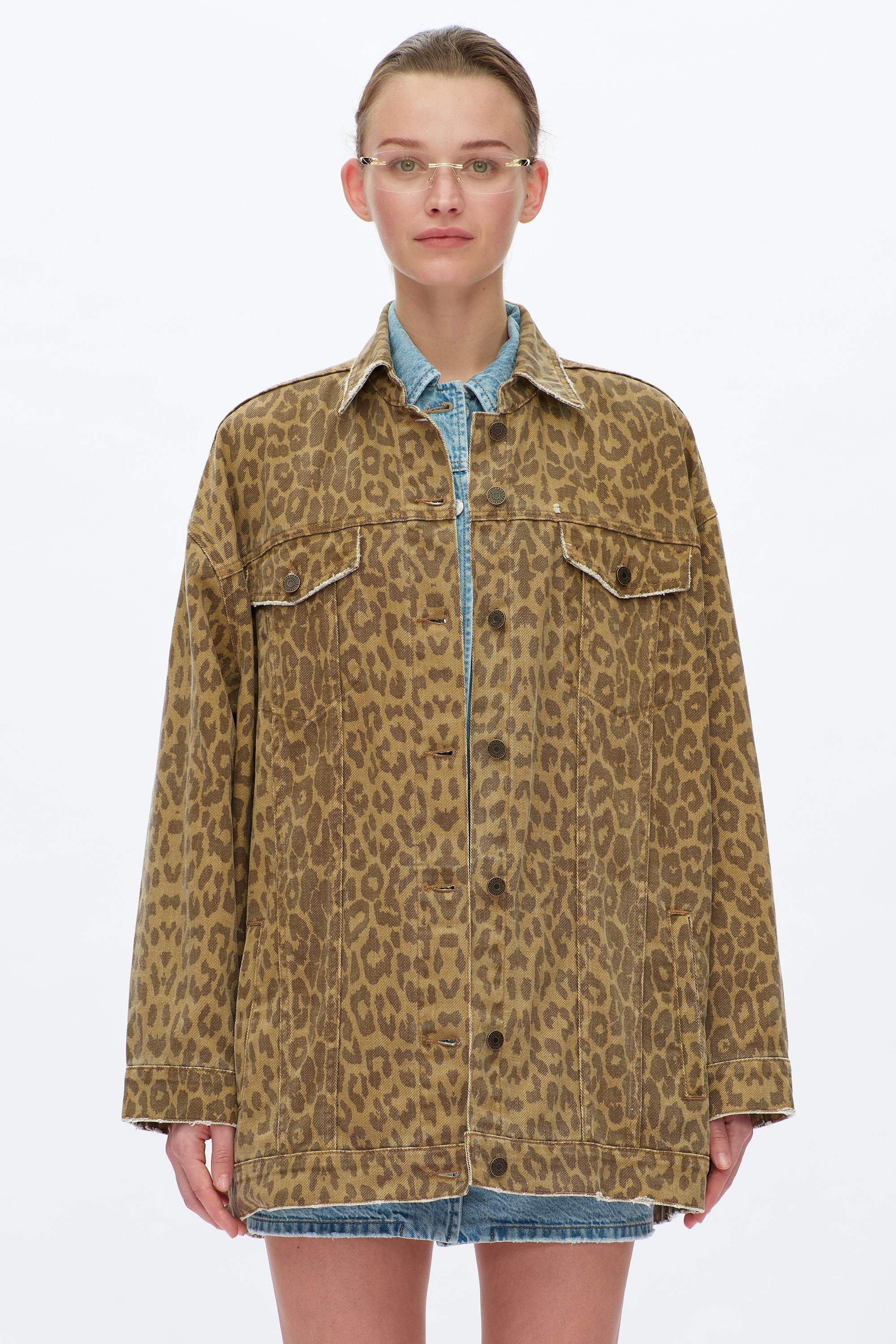 Relaxed Leopard Jacket