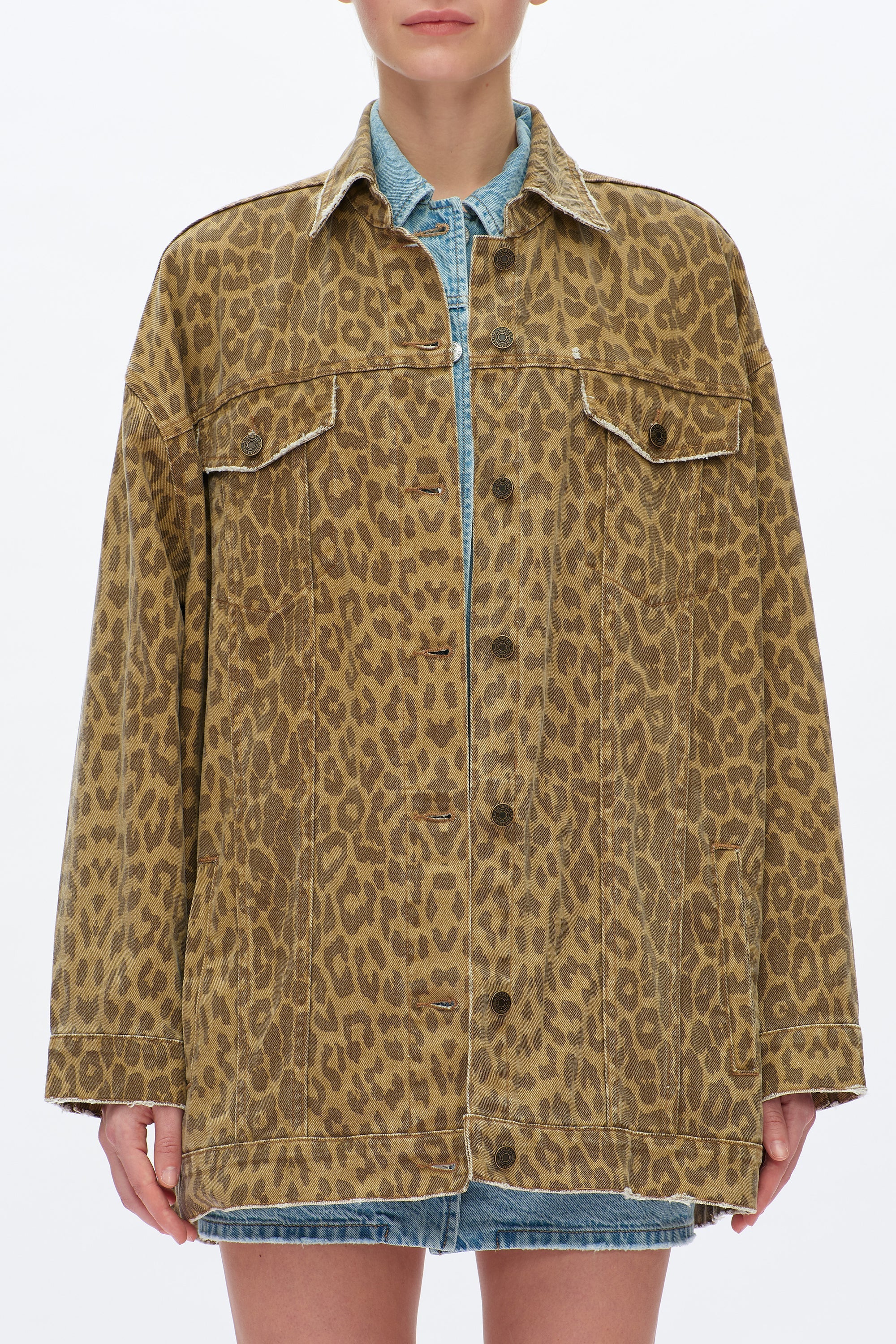 Relaxed Leopard Jacket