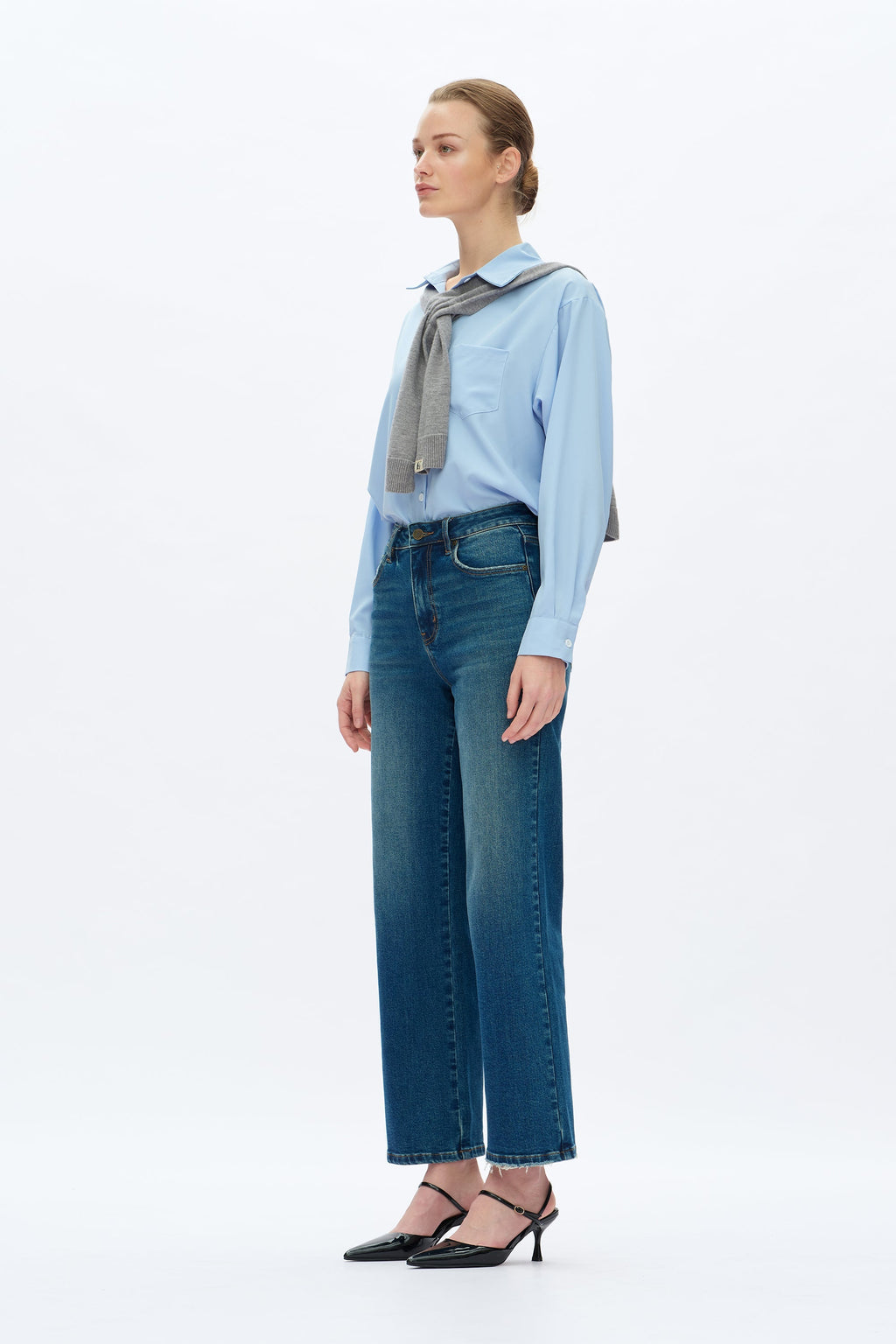 High Rise Vintage Straight Jeans