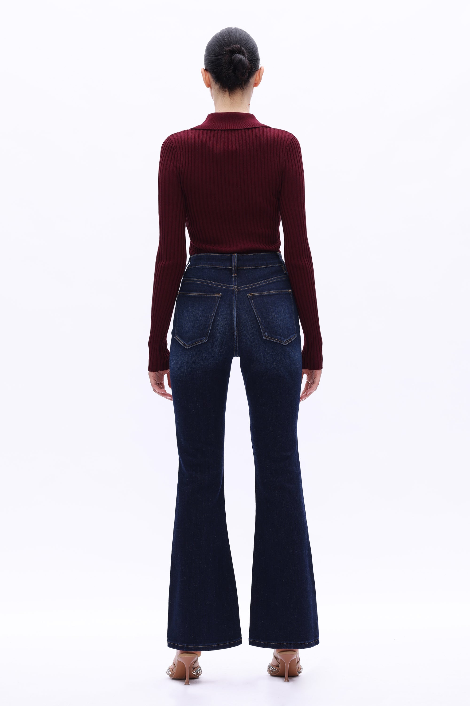 High Rise Flare Denim Jeans