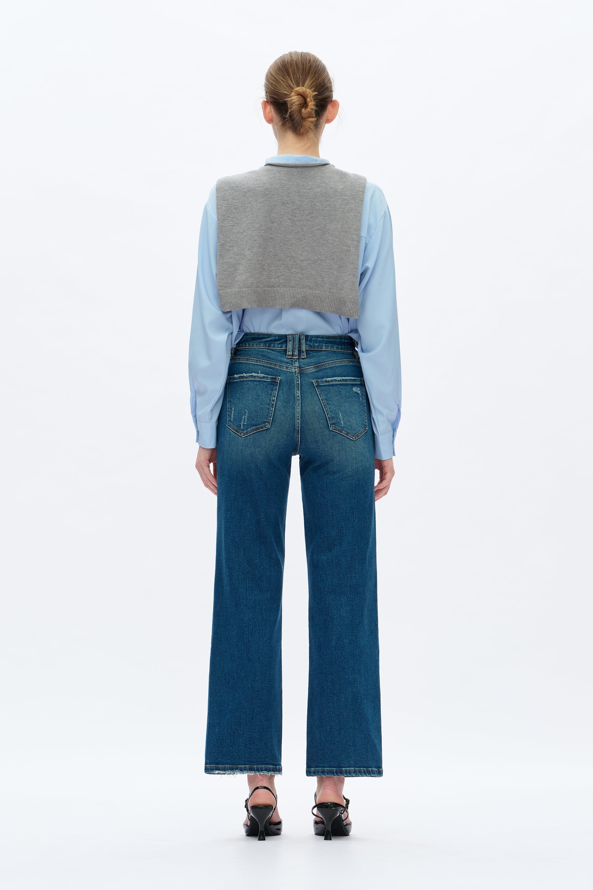 High Rise Vintage Straight Jeans