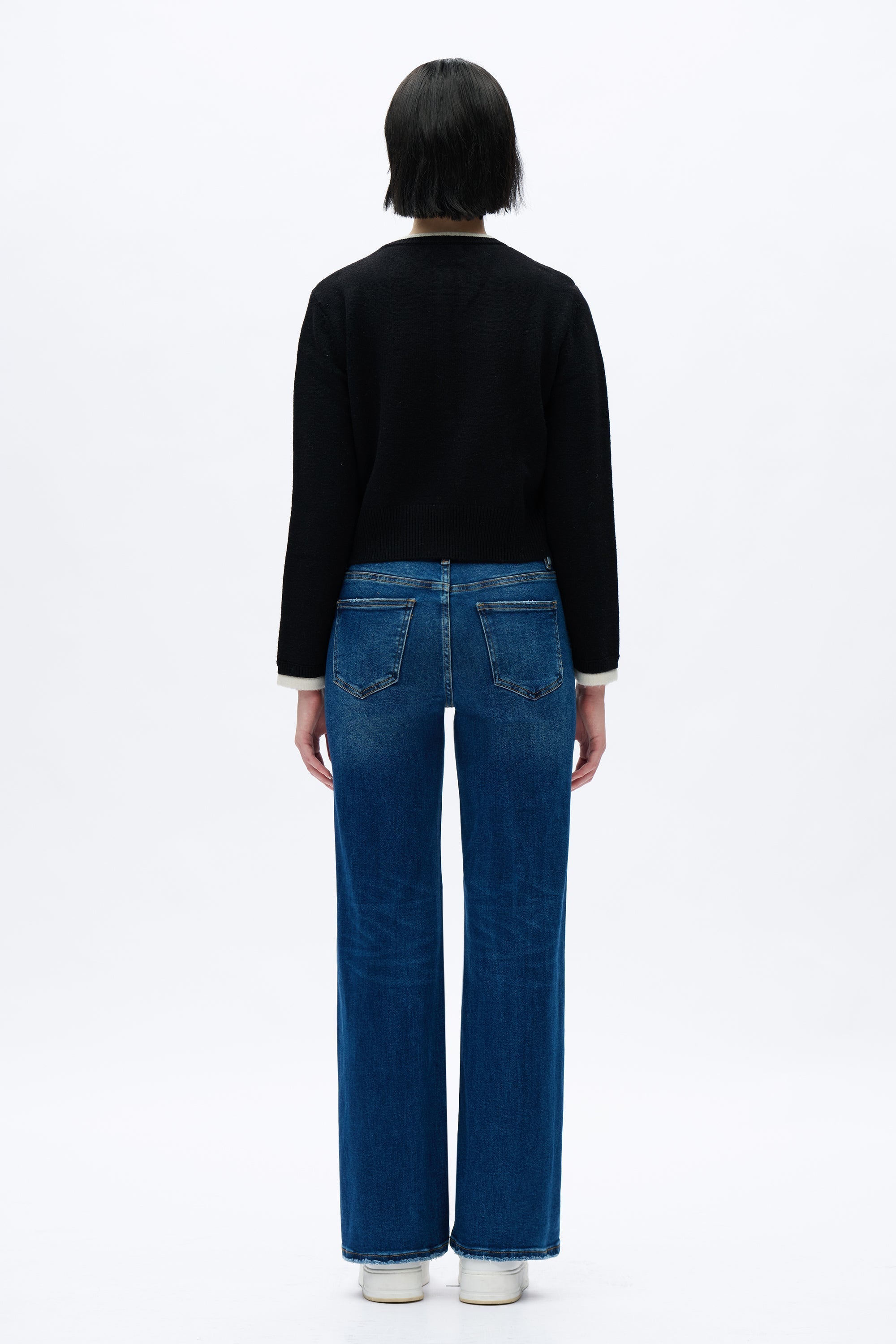 Alsa Wide Leg Distressed Jeans