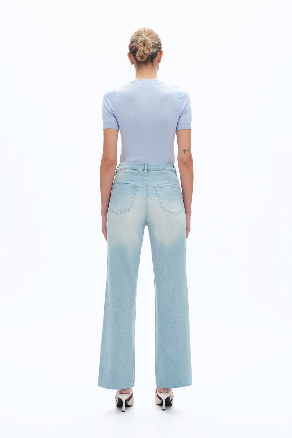 Embroidered Straight-Leg Jeans