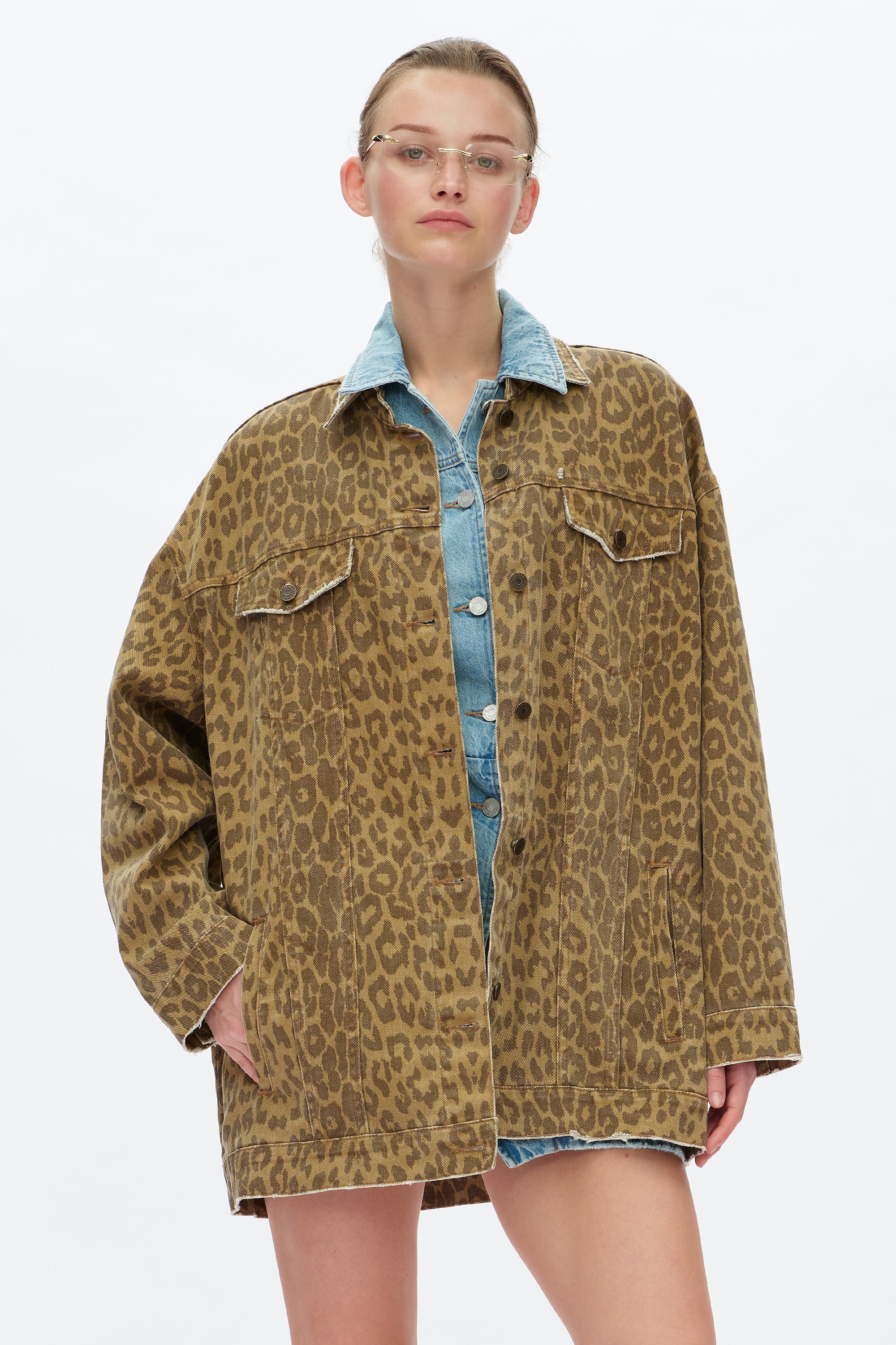 Relaxed Leopard Jacket