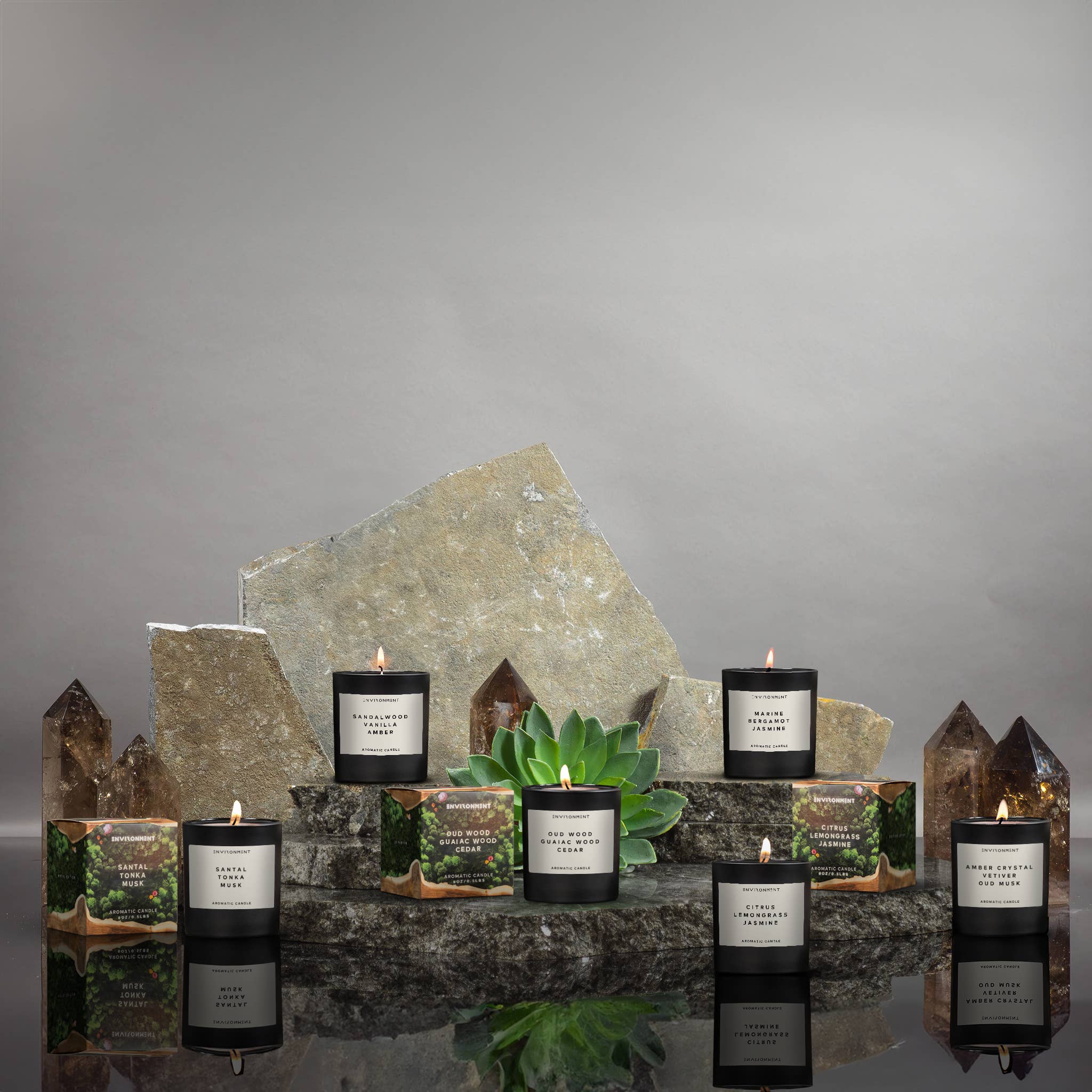 8oz Inspired by Diptyque® Candle with Lid and Box Baies | Cu