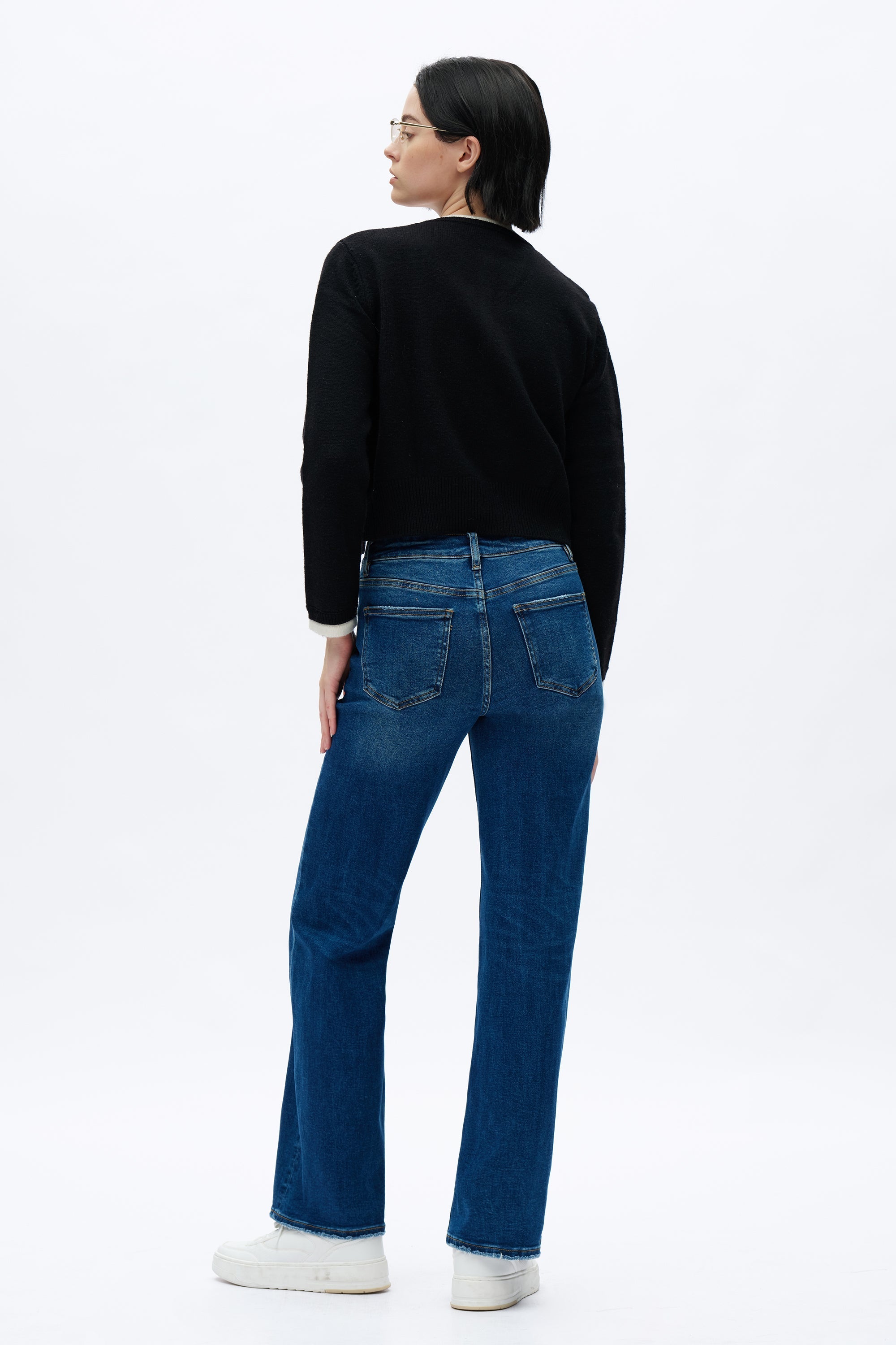 Alsa Wide Leg Distressed Jeans