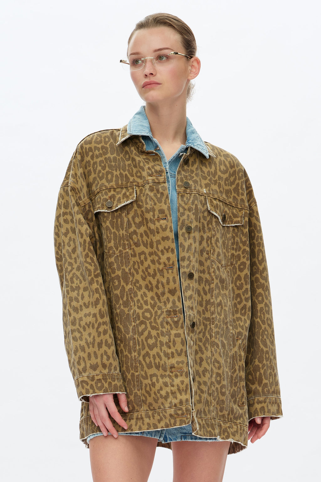 Relaxed Leopard Jacket