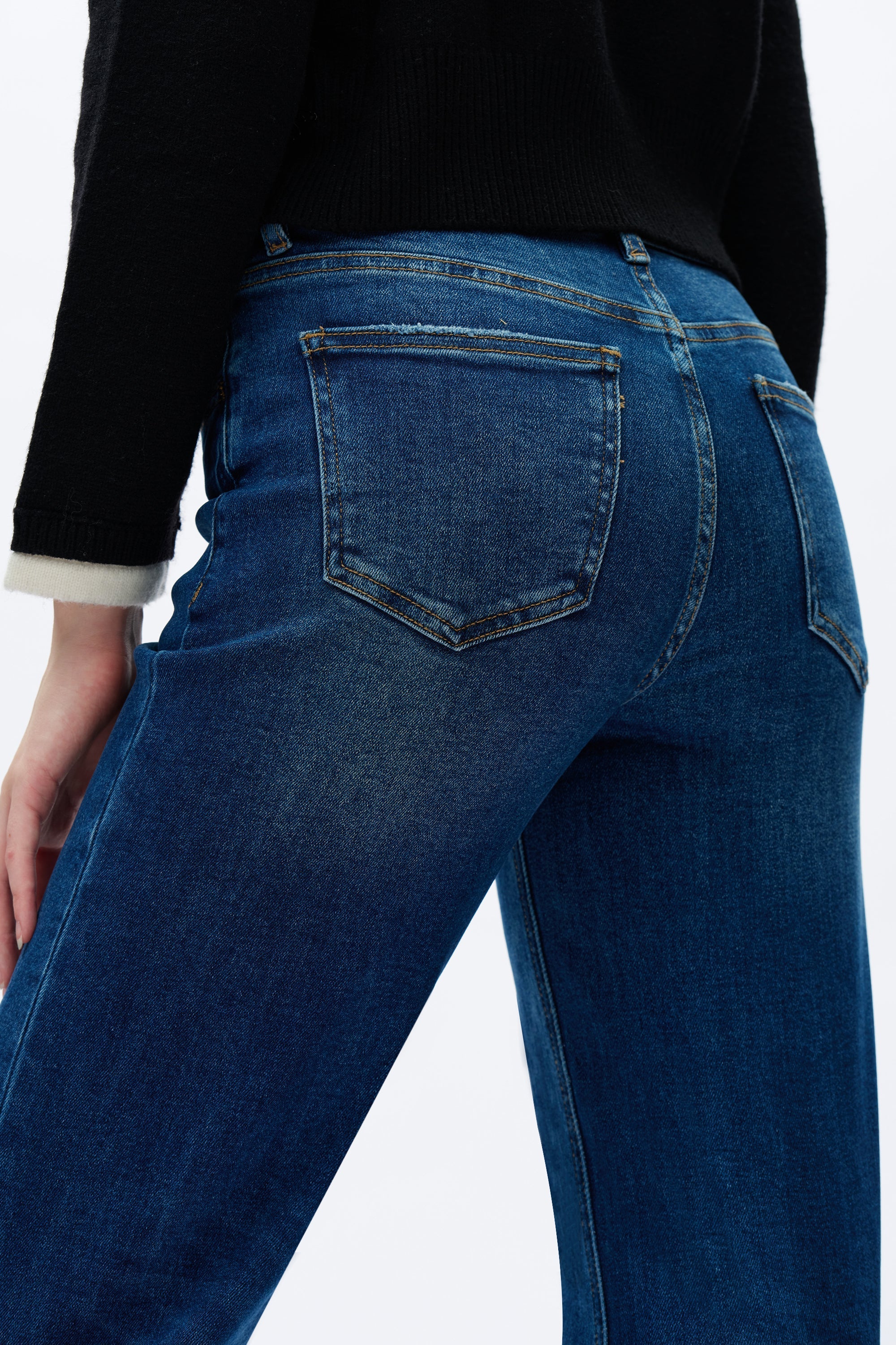 Alsa Wide Leg Distressed Jeans