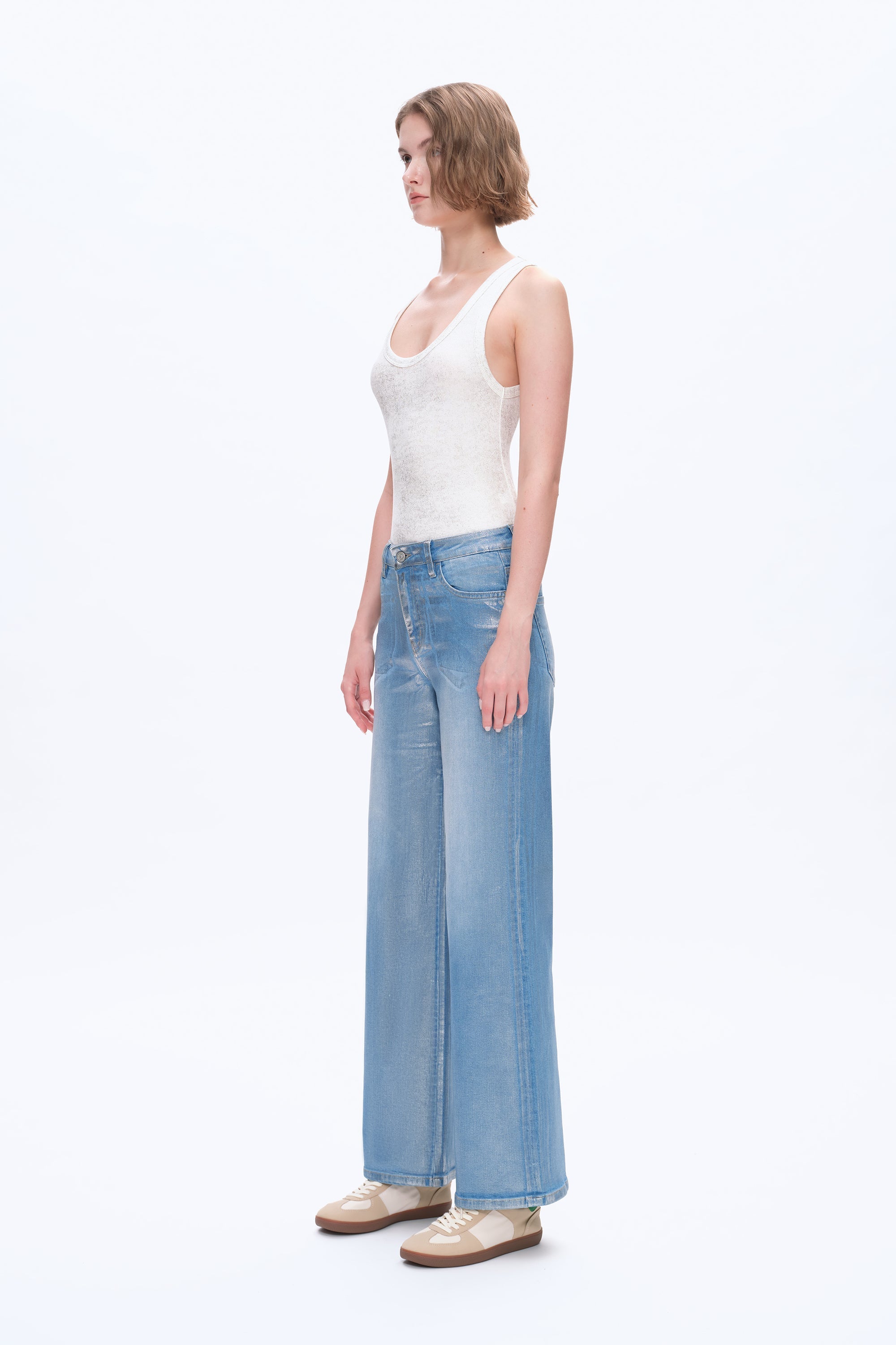 High Rise Wide Leg Jeans